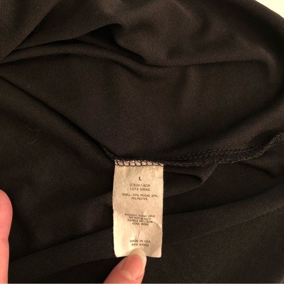 Green Envelope Los Angeles Elegant Black Women's Top Size L - Picture 8 of 8